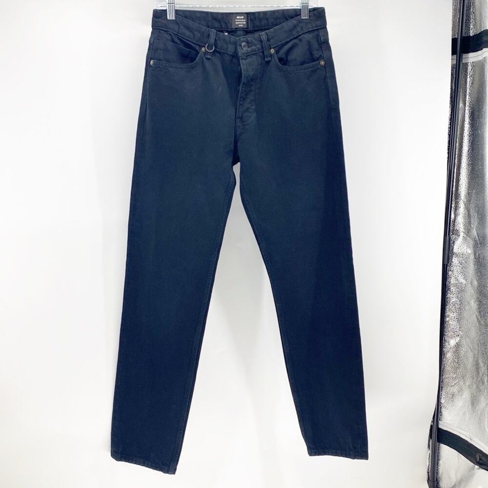 NEUW ray straight black jeans avant-garde minimalist neutral casual size 31x32
